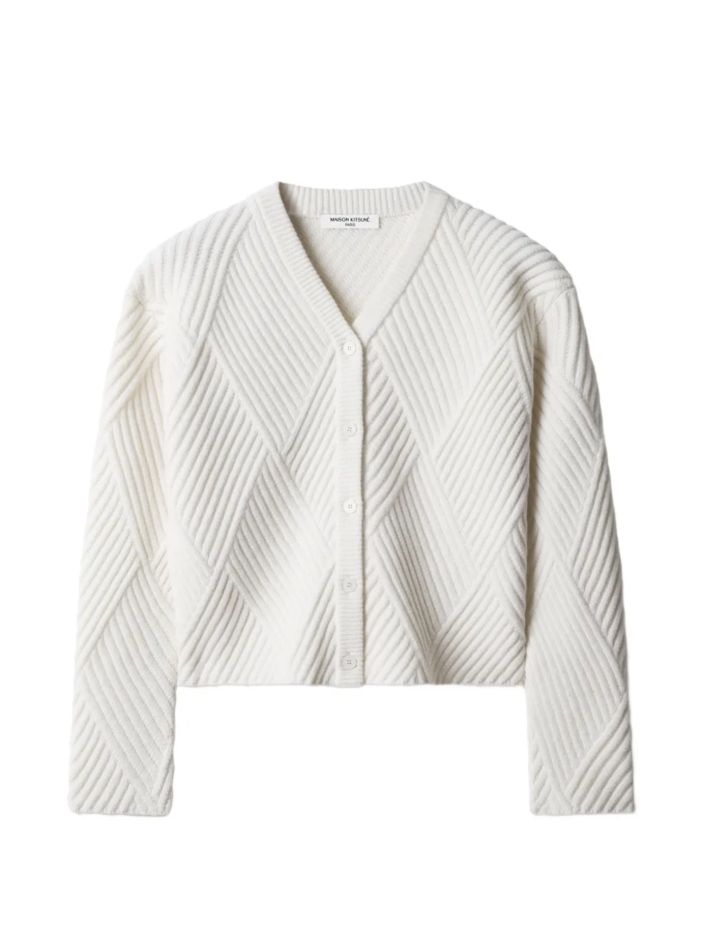 Maison Kitsuné Aran cardigan - Toni neutri