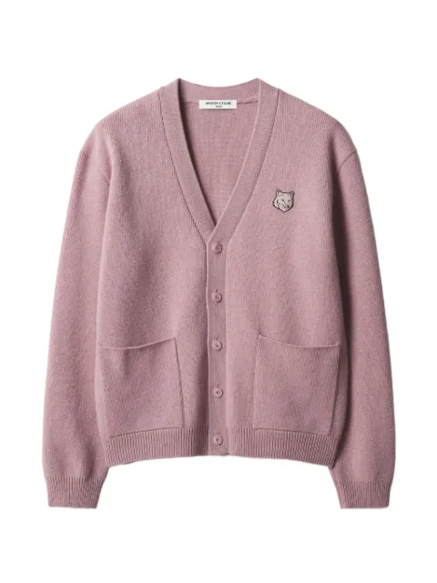 Maison Kitsuné Fox Head Milano wool cardigan