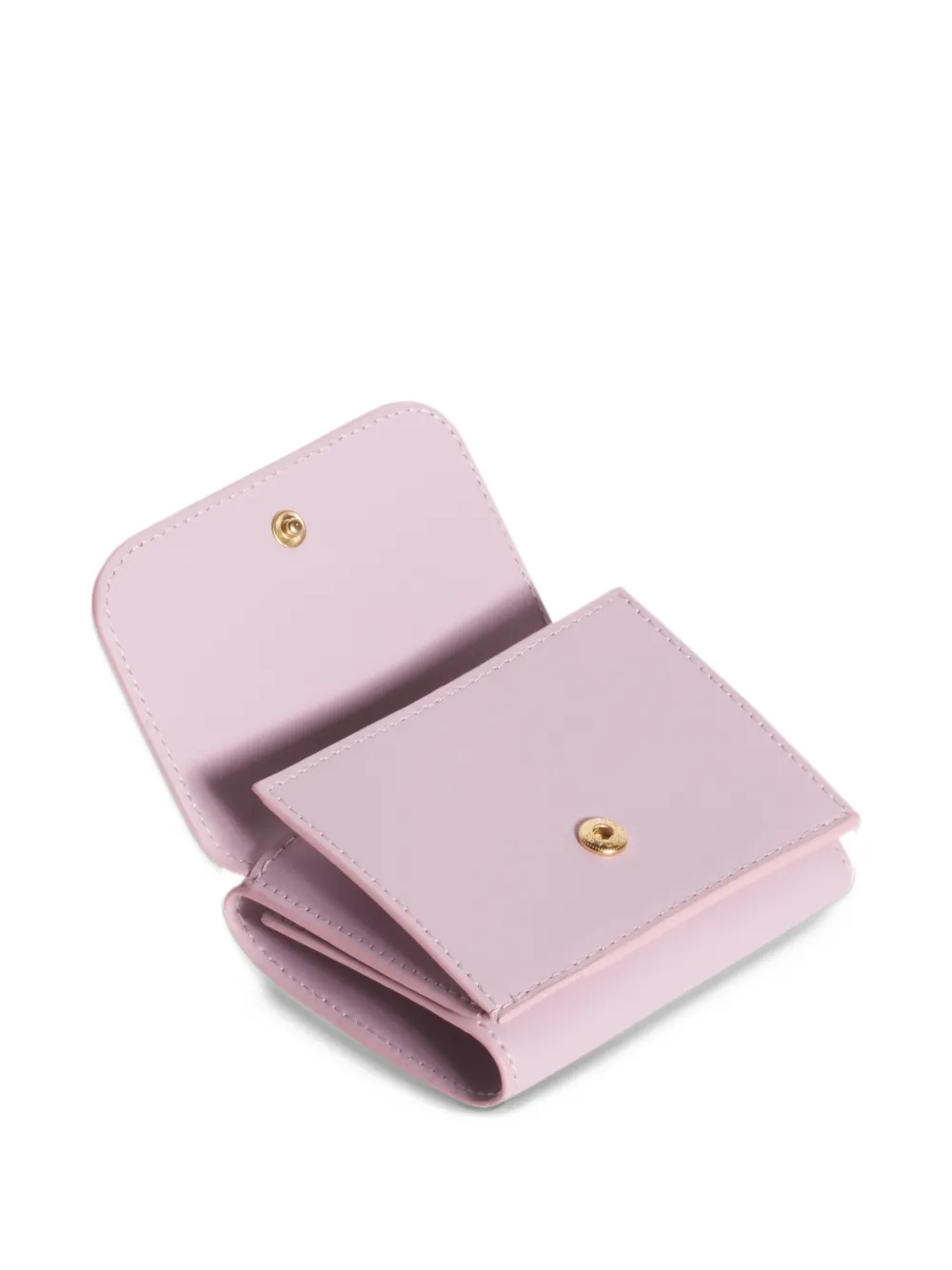Maison Kitsuné Edie leather wallet Roze