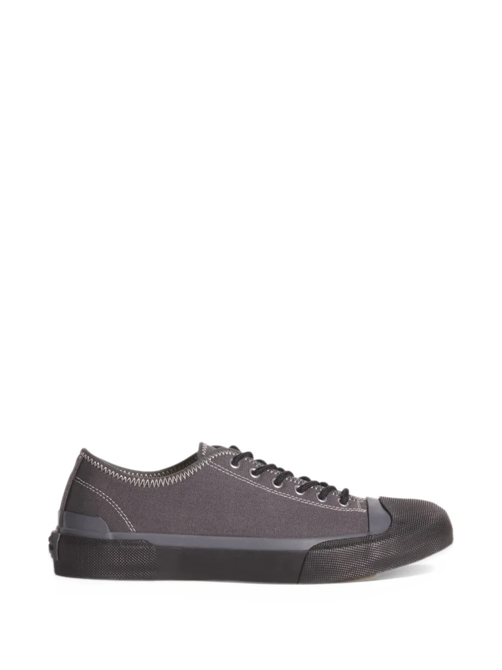 Maison Kitsuné contrast-stitch low-top sneakers - Grigio