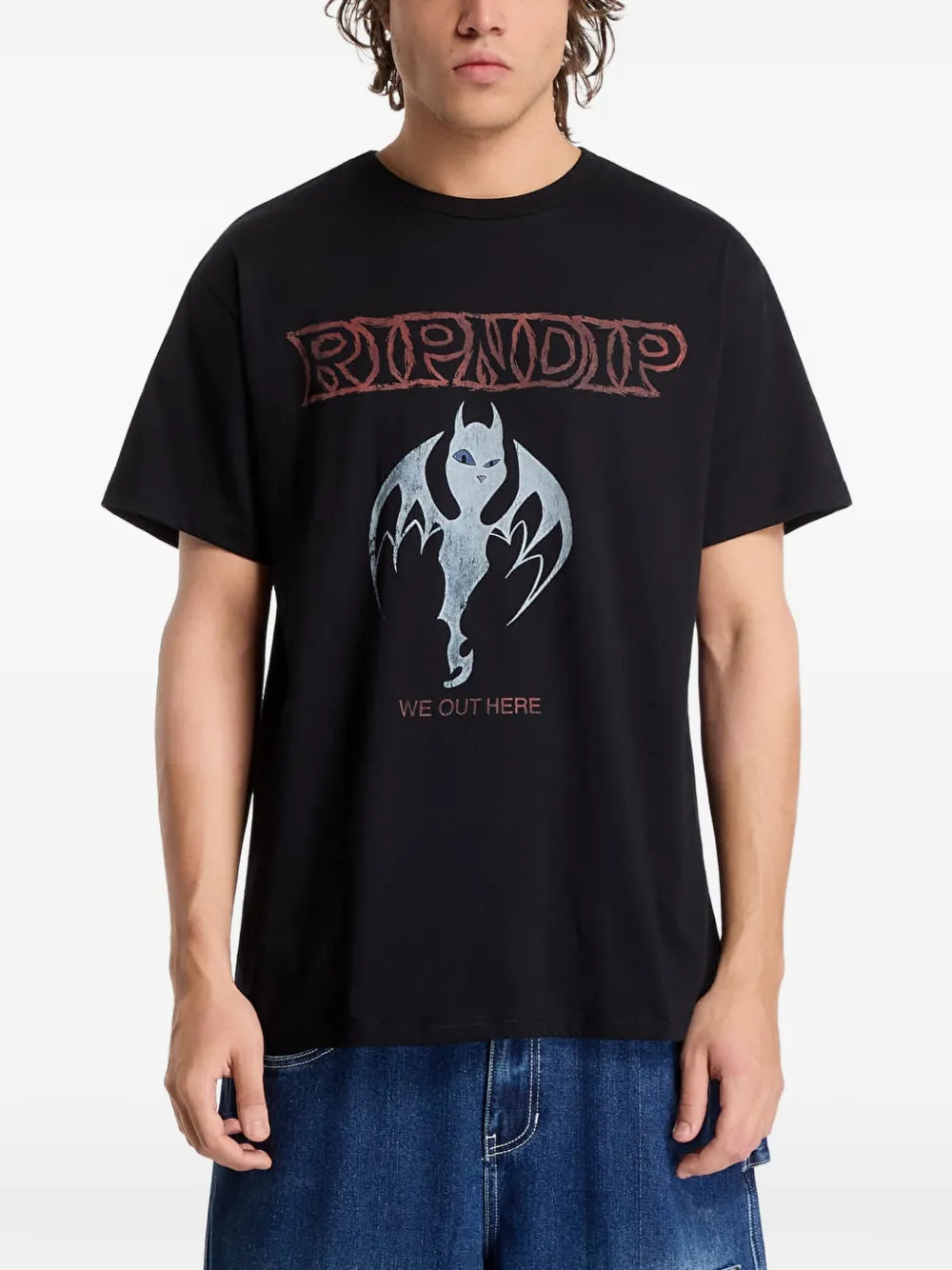 Ripndip Phantom graphic-print t-shirt Zwart