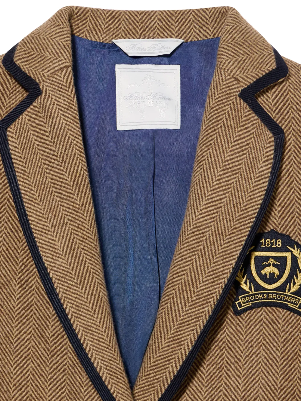 Brooks Brothers herringbone-pattern blazer Bruin
