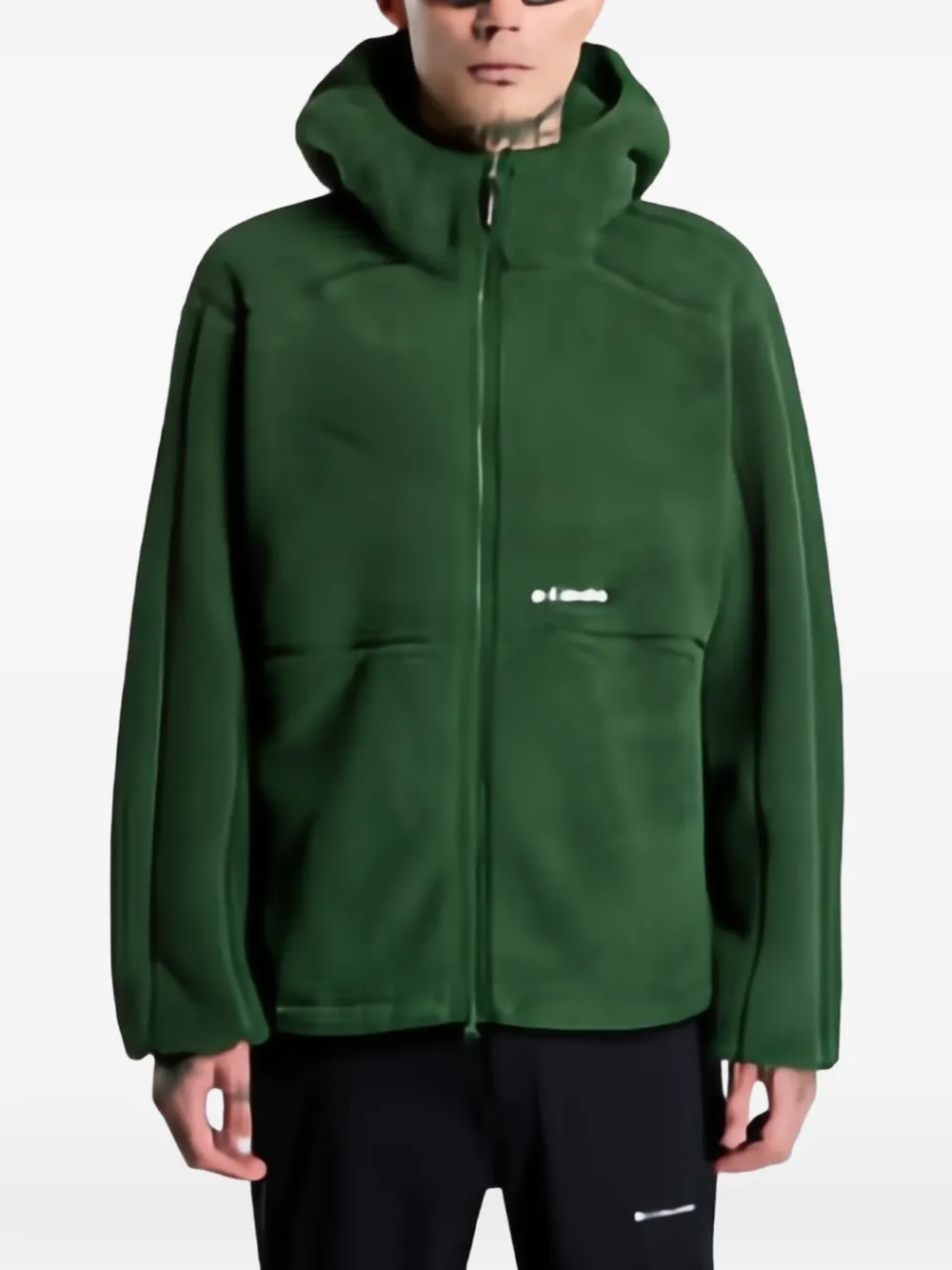 Columbia Mountain fleece hooded jacket Groen