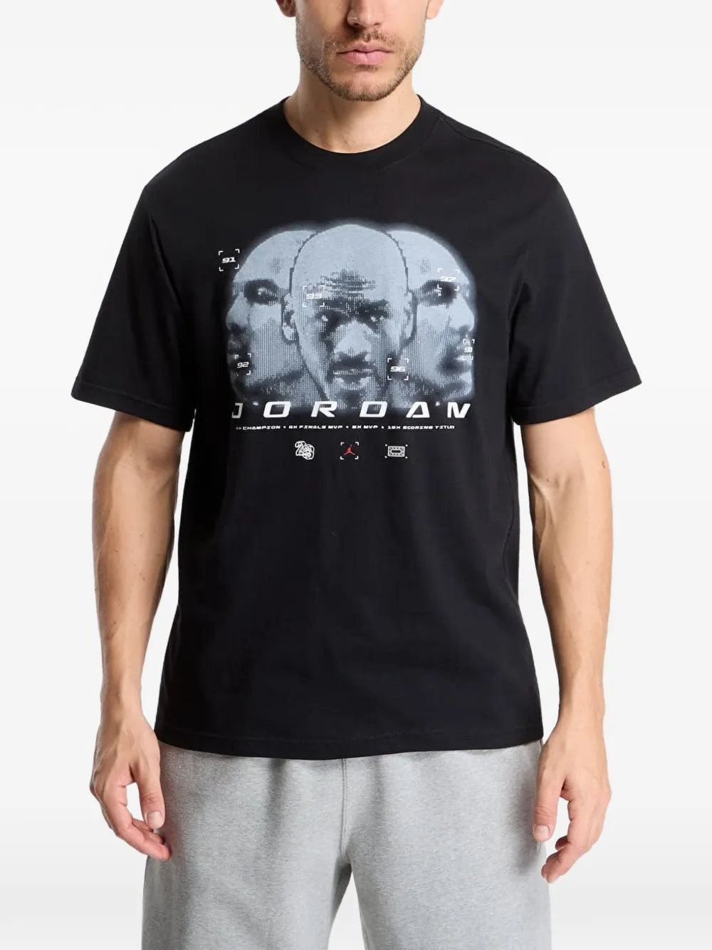 Jordan Sport Dri-FIT graphic T-shirt Zwart