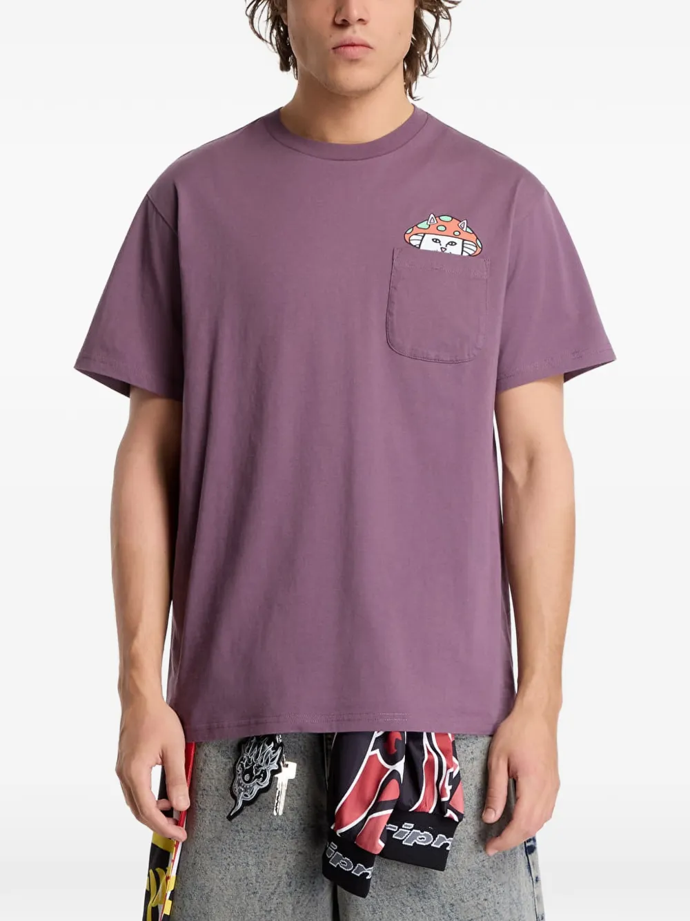 Ripndip Lord Shroomy pocket t-shirt Paars