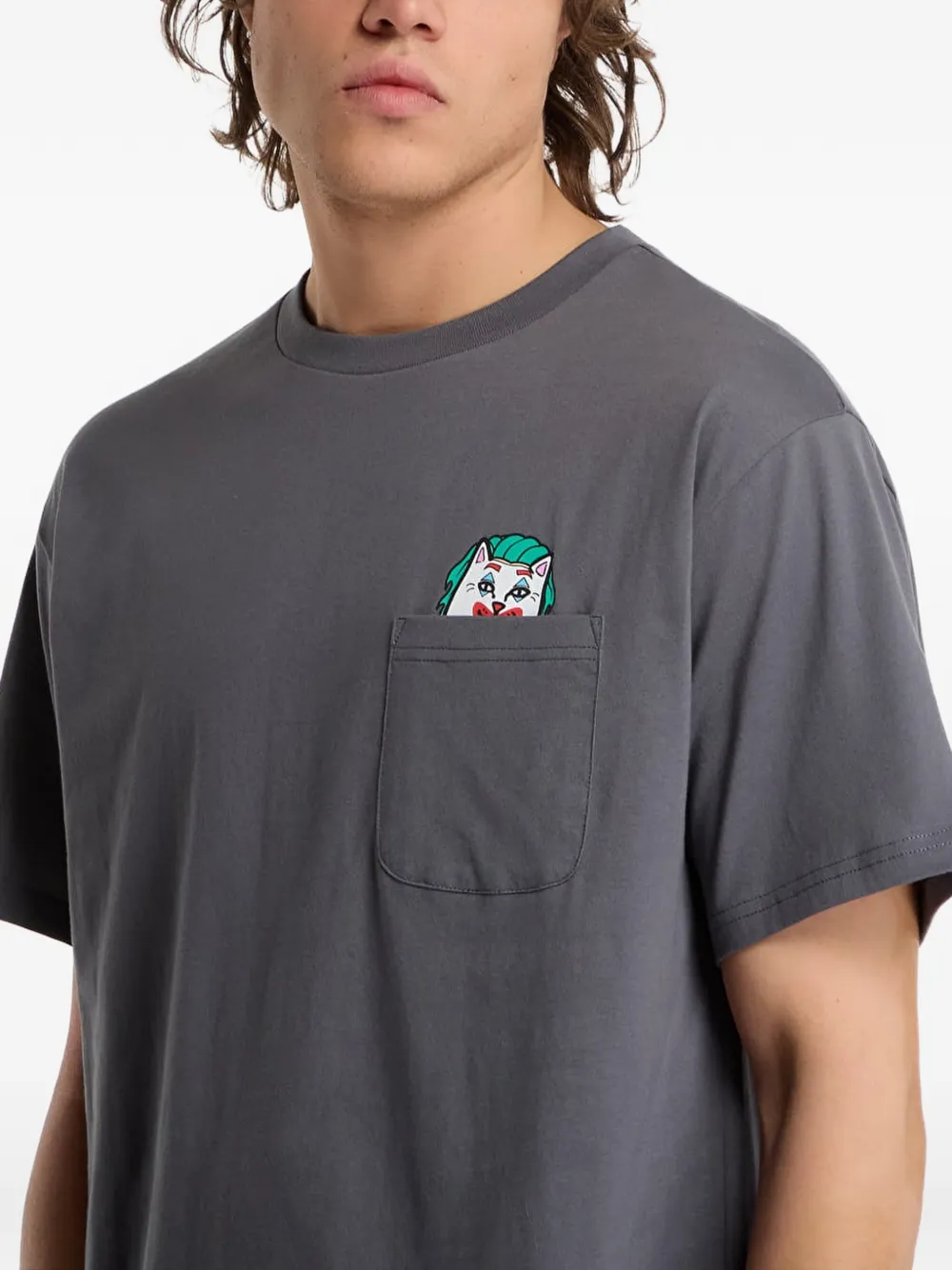 Ripndip Why So Nermal? pocket t-shirt Grijs