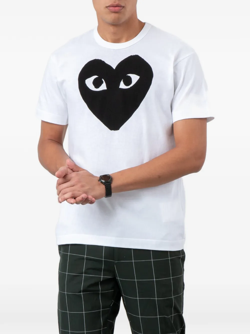 Comme Des Garçons Play heart-print T-shirt Wit