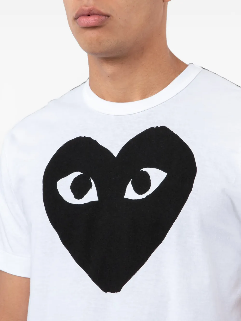 Comme Des Garçons Play heart-print T-shirt Wit