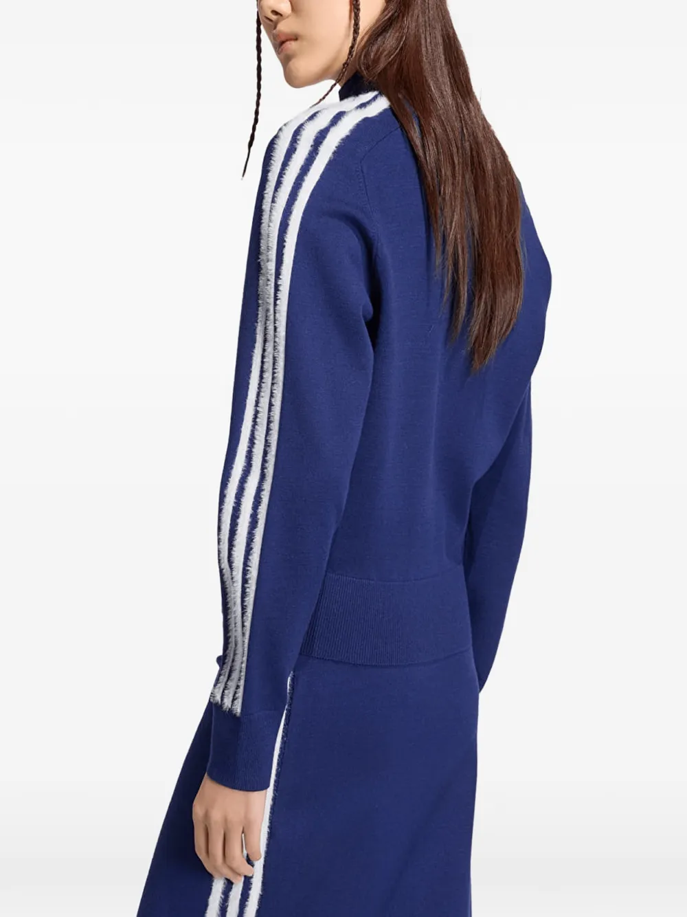 adidas knitted Firebird track top Blauw