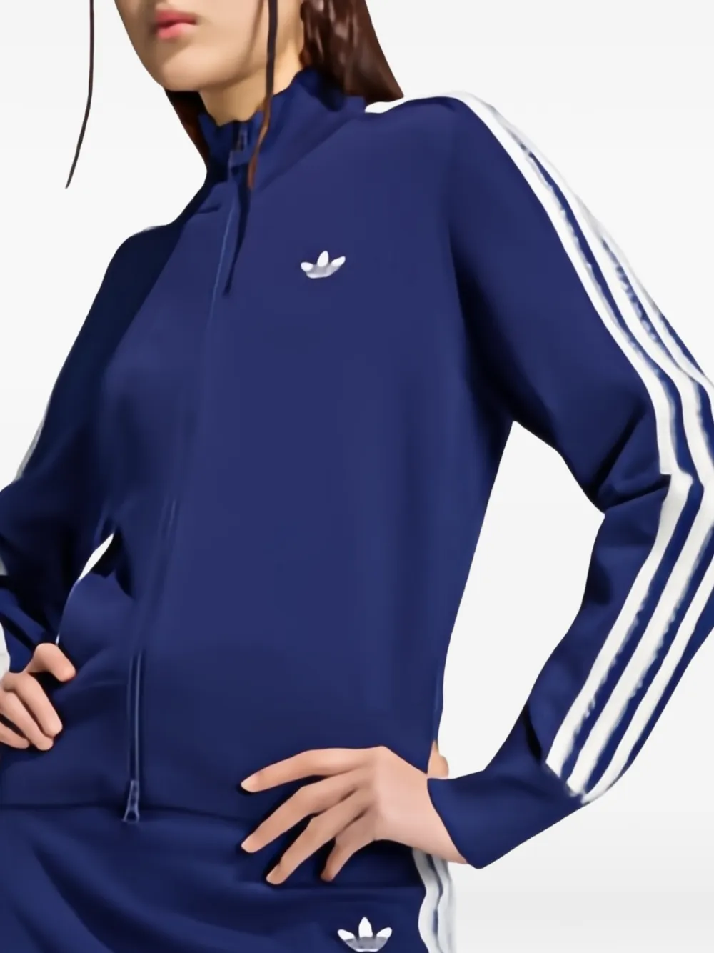 adidas knitted Firebird track top Blauw