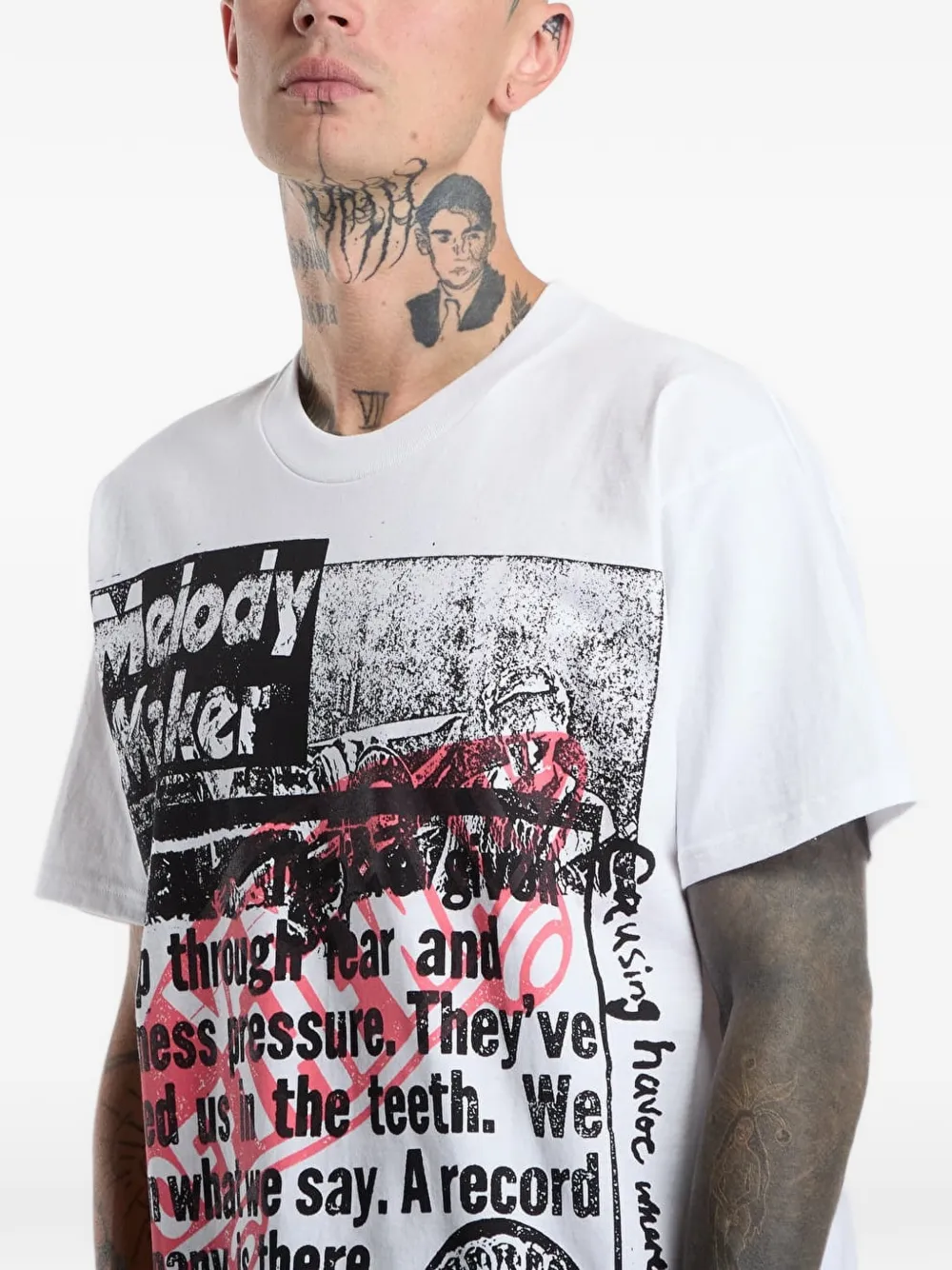 Vans Sex Pistols Read All About It T-shirt Wit