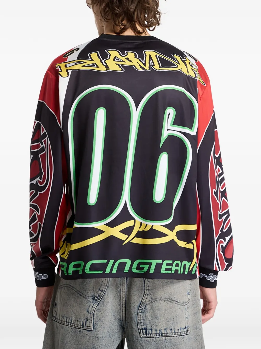 Ripndip graphic-print long-sleeve t-shirt Rood