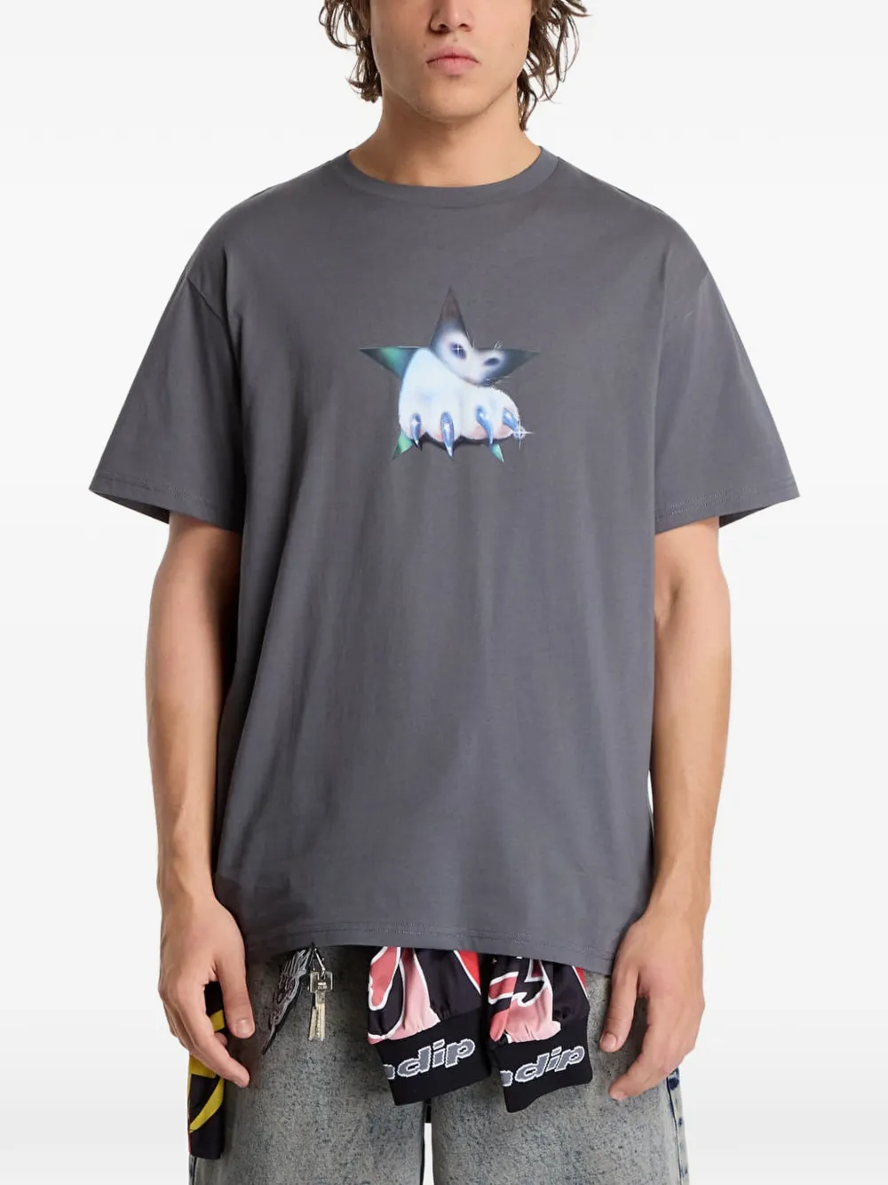 Ripndip graphic-print t-shirt Grijs