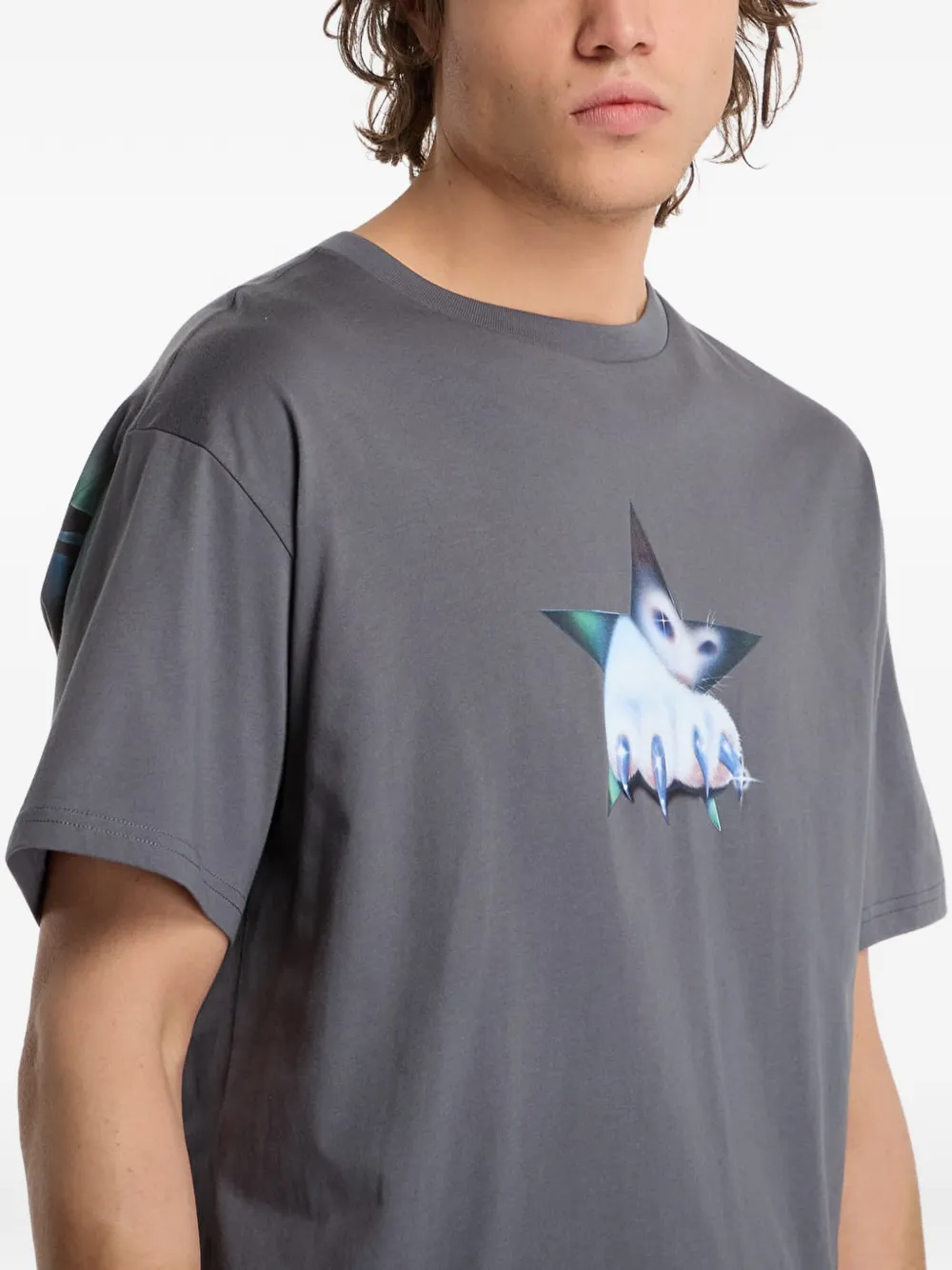 Ripndip graphic-print t-shirt Grijs