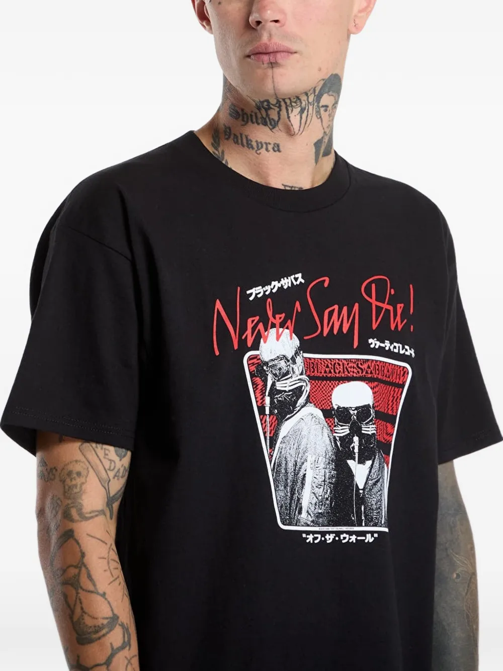 Vans black Sabbath Never Say Die T-shirt Zwart