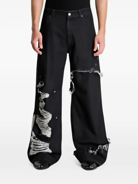 HELIOT EMIL Aphex distressed jeans