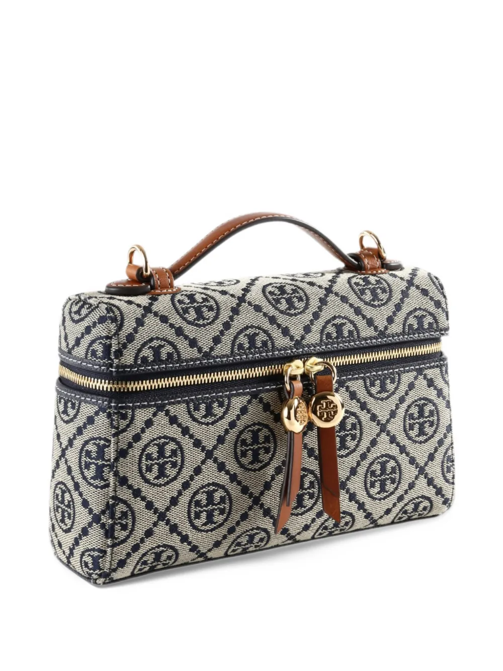 Tory Burch T-monogram romy slim top-handle bag Blauw