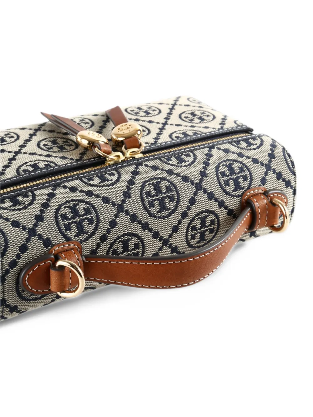 Tory Burch T-monogram romy slim top-handle bag Blauw