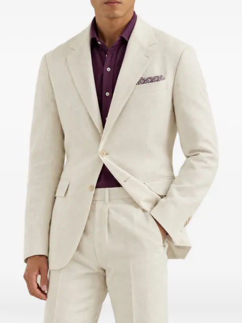 Brunello Cucinelli cotton-linen blend suit