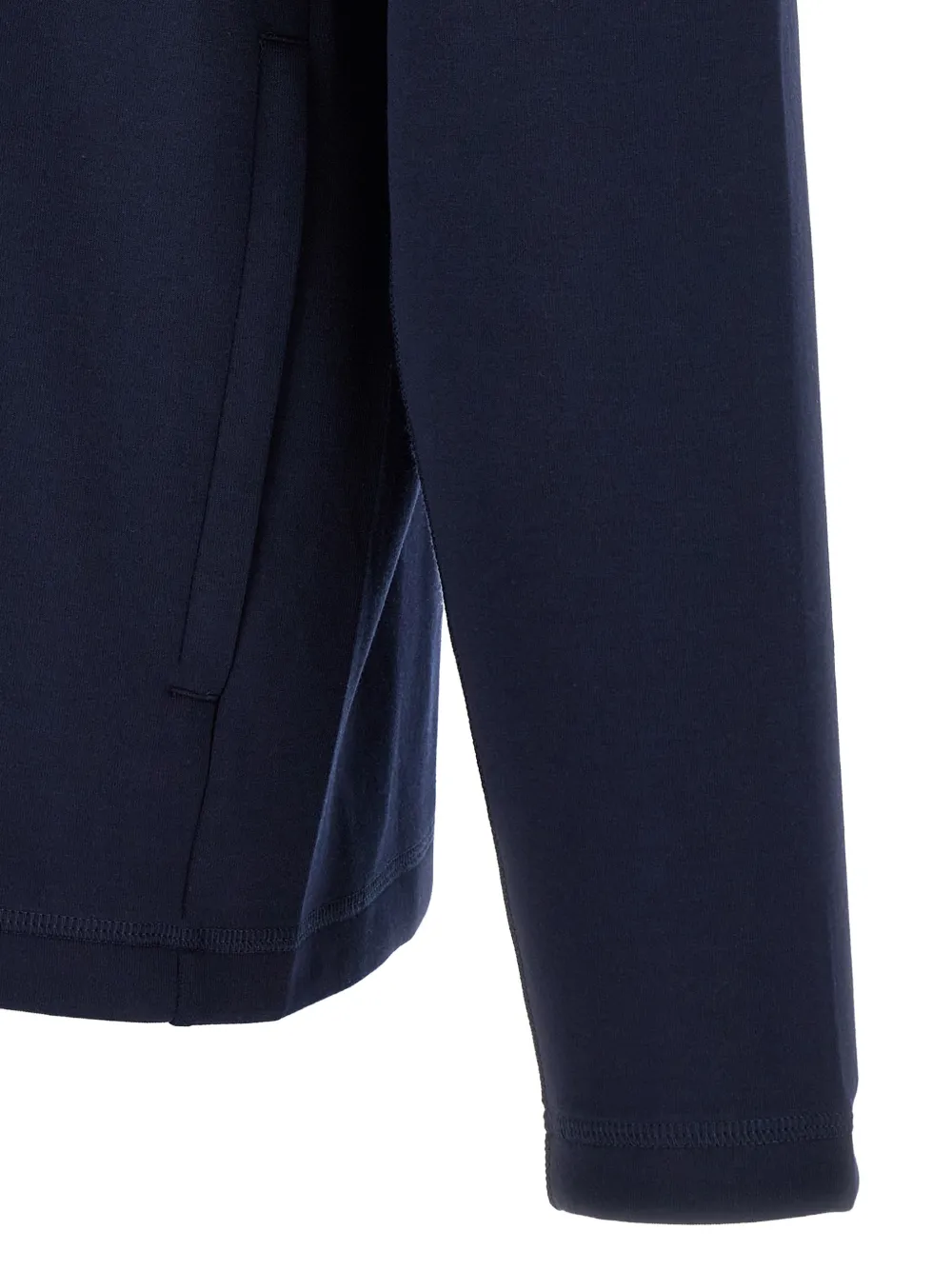 Lacoste elasticated sports hoodie with zipper Blauw
