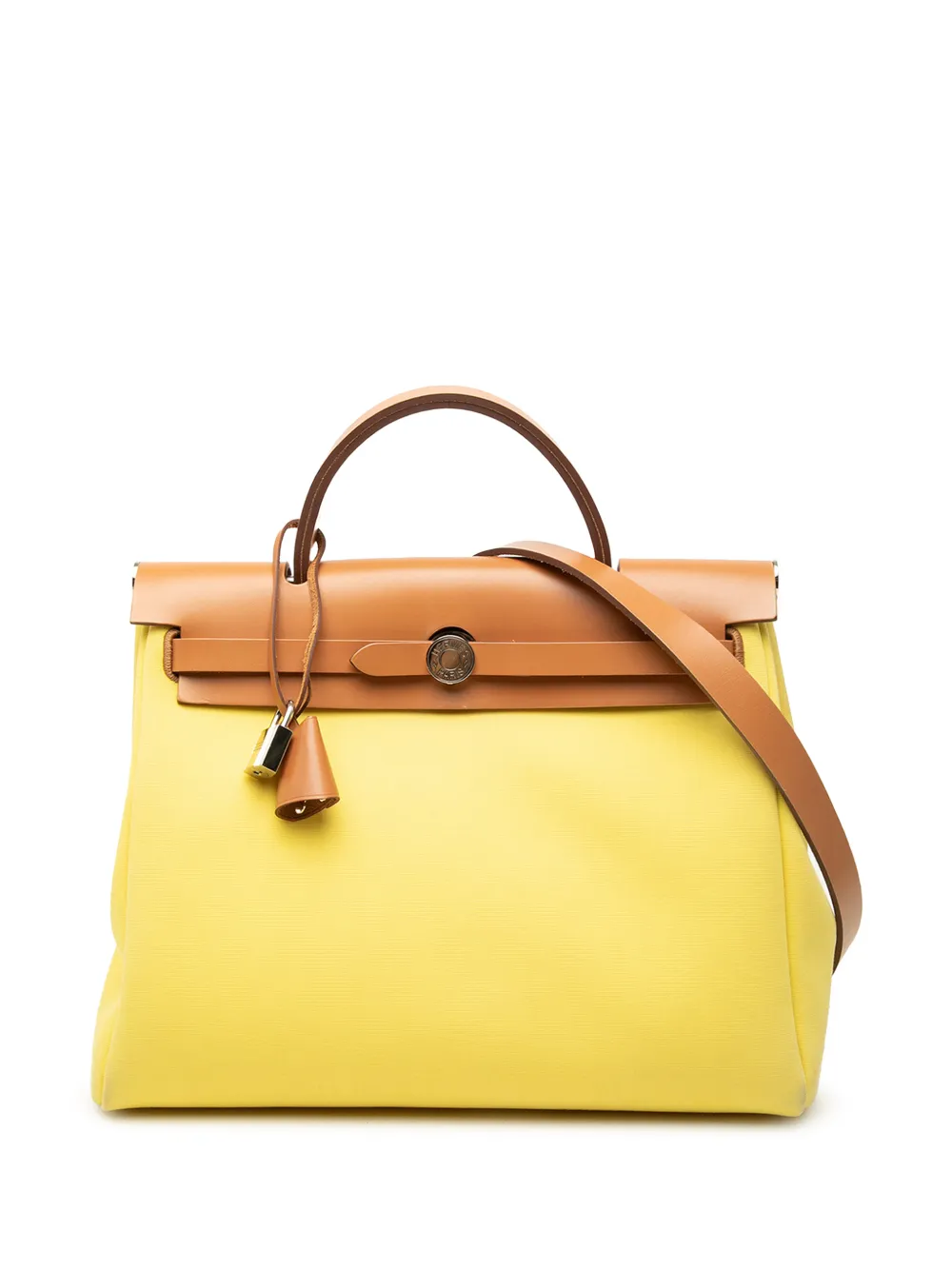 Hermès Pre-Owned 2023 Toile Herbag Zip 31 satchel - Yellow