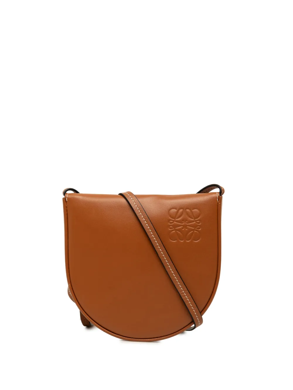 Loewe Pre-Owned 2019 Small Soft Calfskin Heel Pouch crossbody bag - Marrone