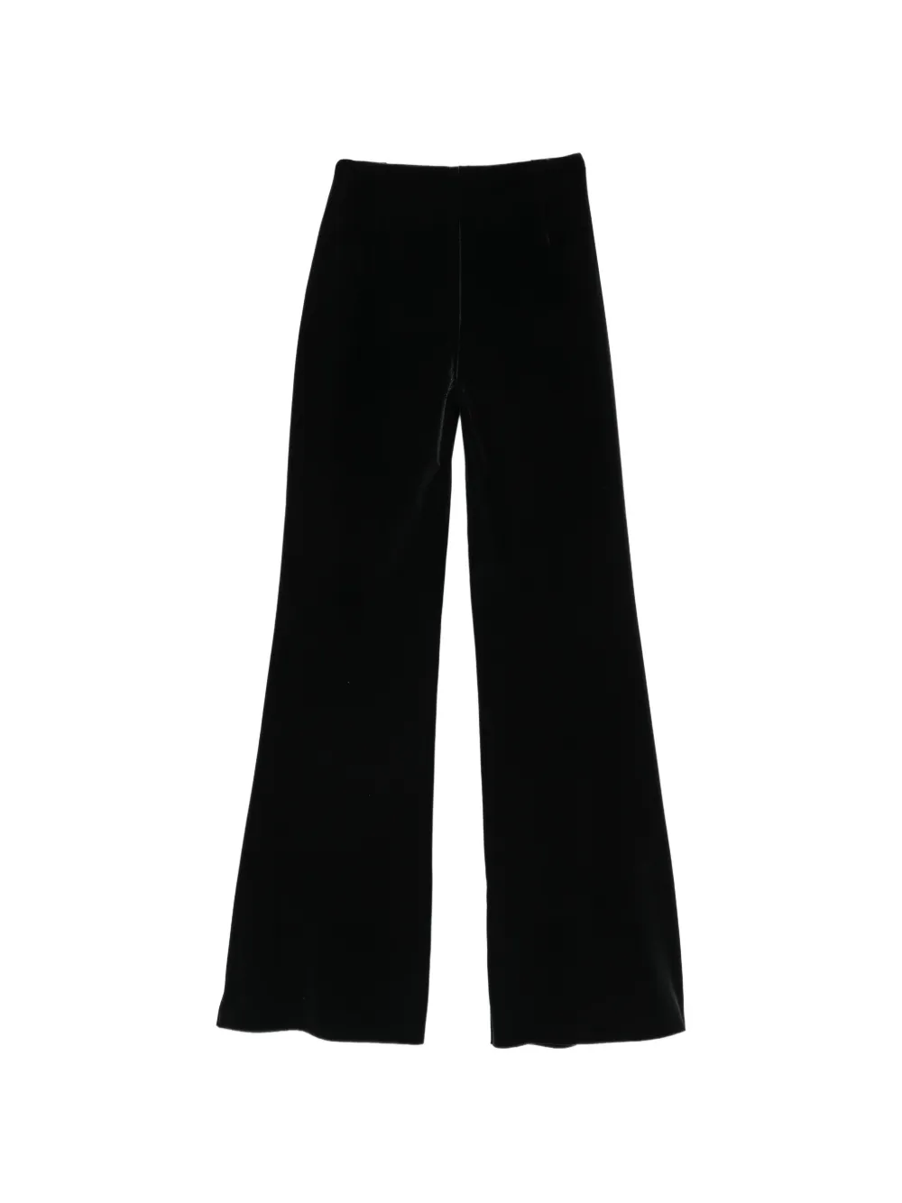 CHIARA BONI La Petite Robe velvet draped-waist trousers Zwart