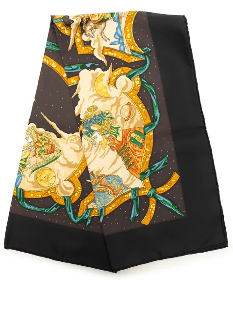 Hermès Pre-Owned وشاح 90 'كافالييه دي نواج' حرير 1999-2007
