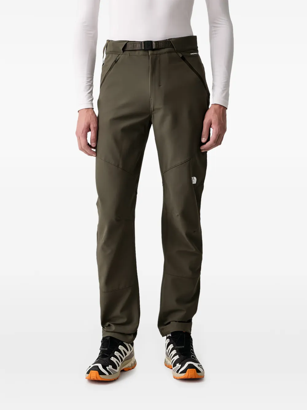 The North Face logo-print trousers - Verde