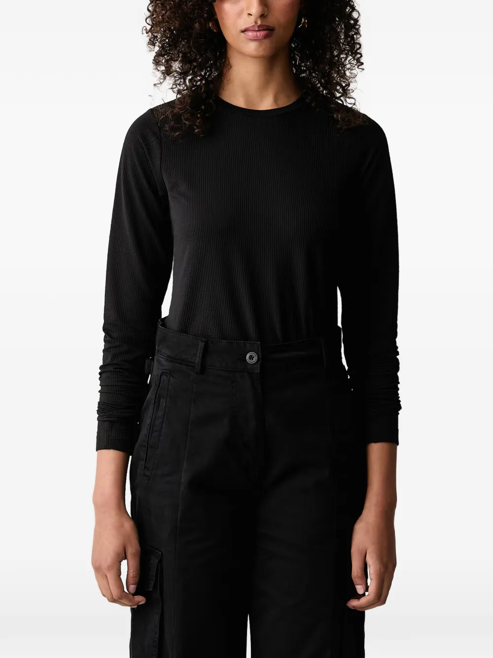 The North Face Golden ridge ribbed long-sleeve tee Zwart