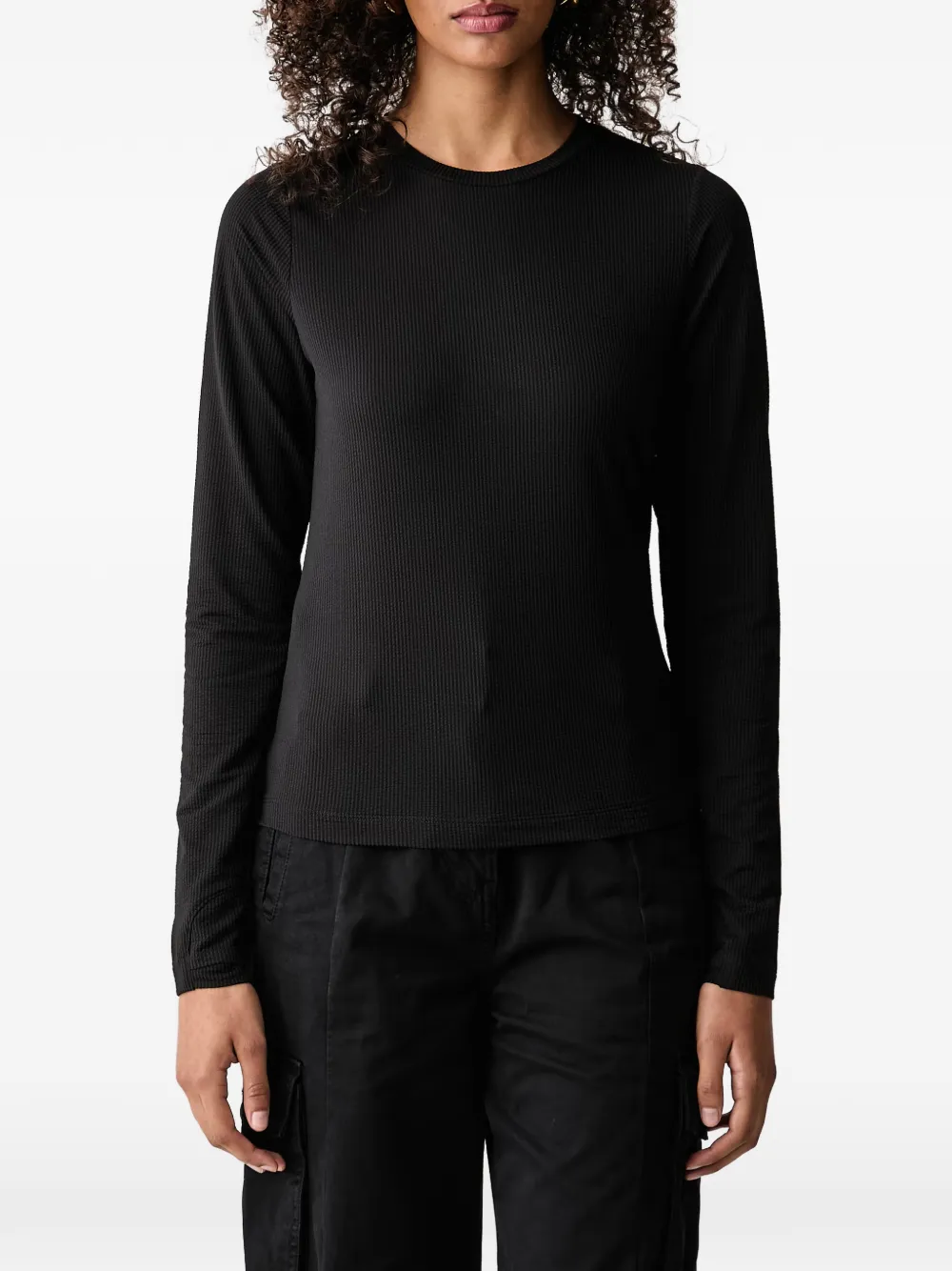 The North Face Golden ridge ribbed long-sleeve tee Zwart