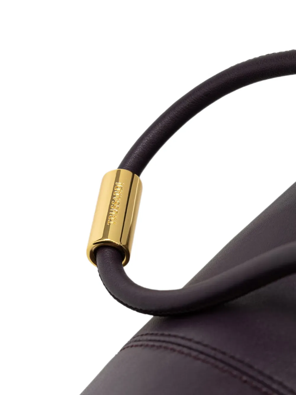 Trussardi Orbita logo-stamp shoulder bag Paars