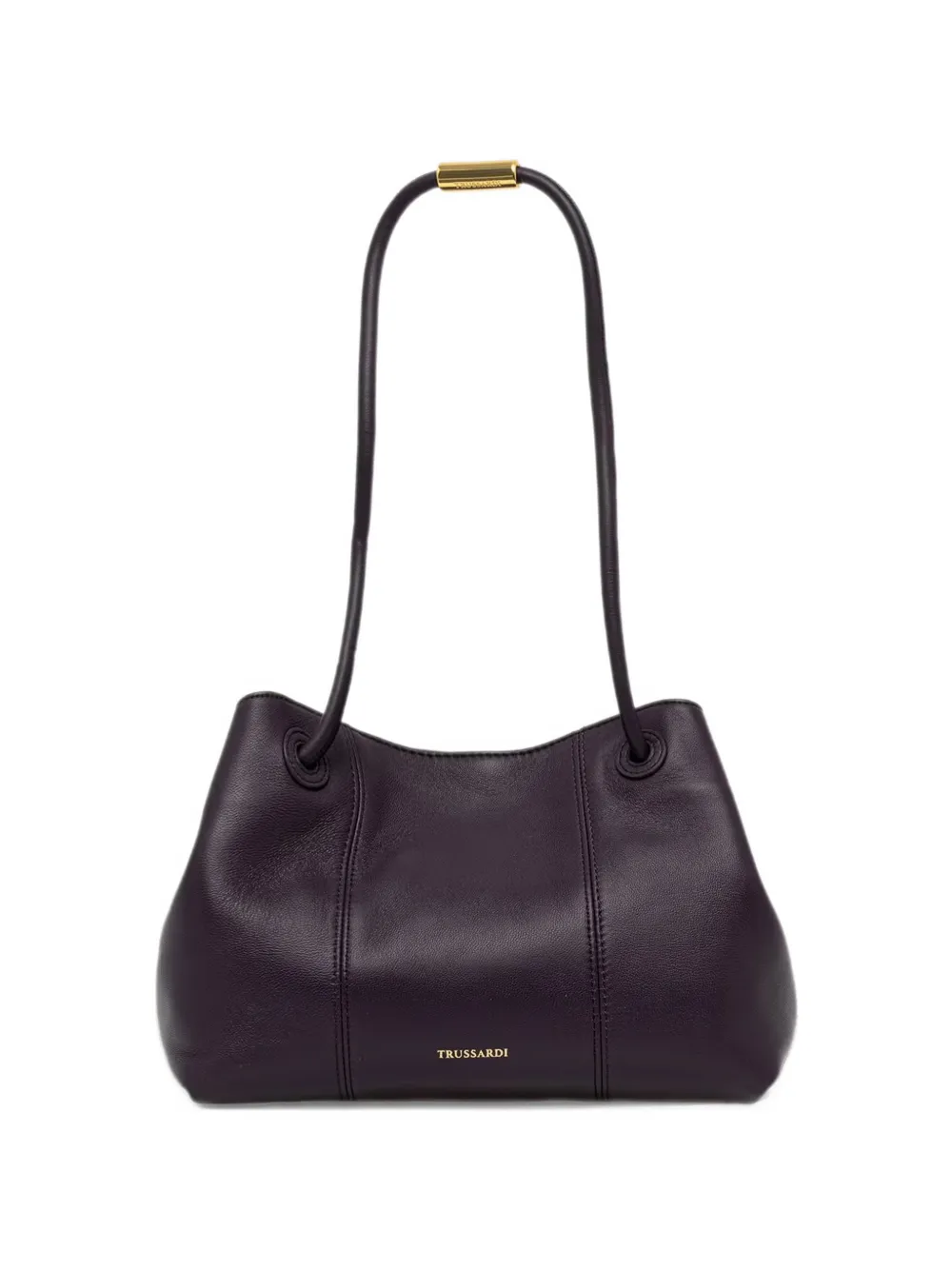 Trussardi Orbita logo-stamp shoulder bag - Viola