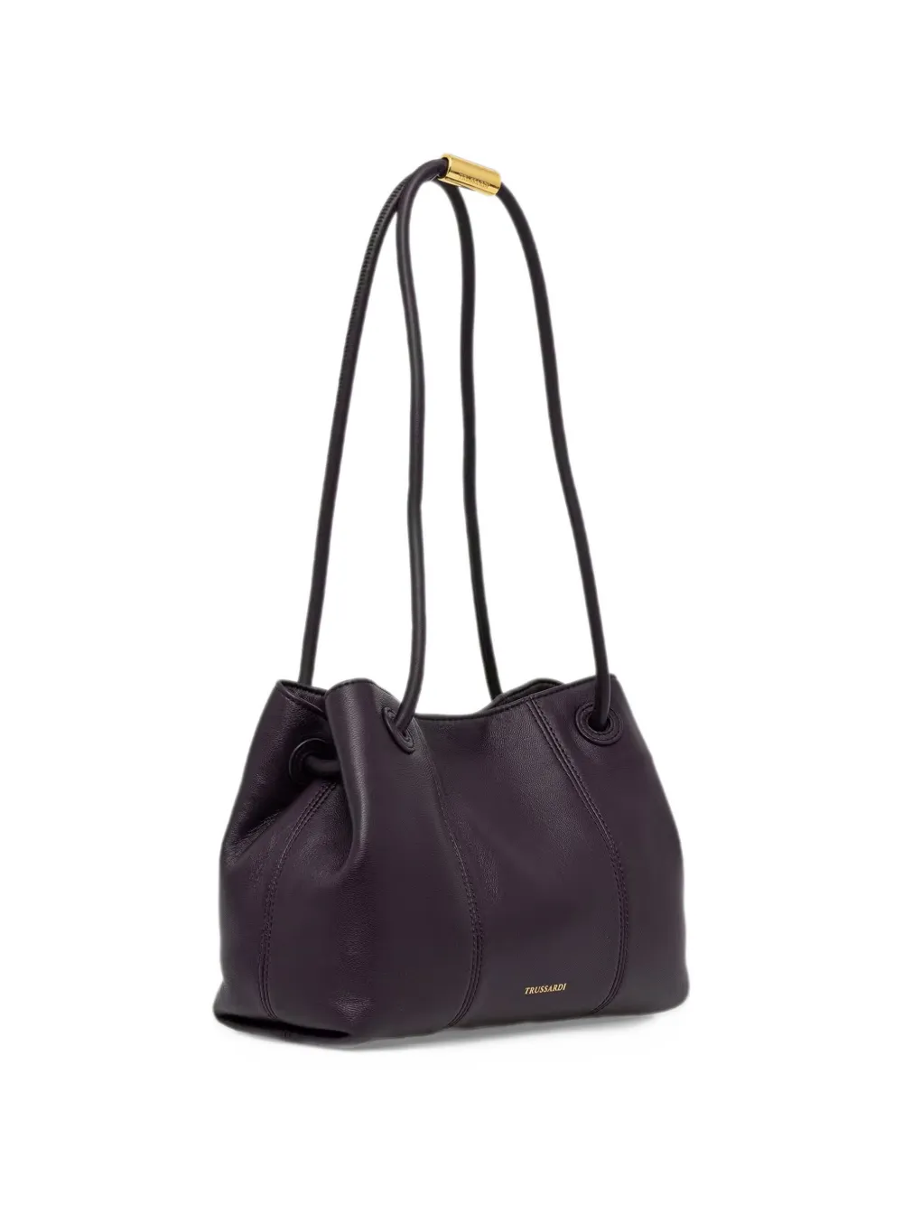 Trussardi Orbita logo-stamp shoulder bag Paars