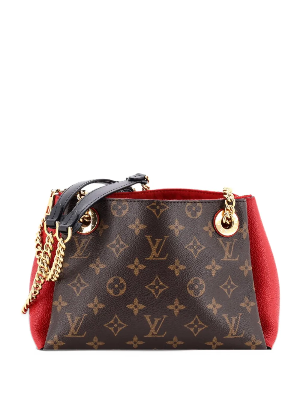 Louis Vuitton Pre-Owned Surene Handbag Monogram Canvas with Leather BB shoulder bag - Red