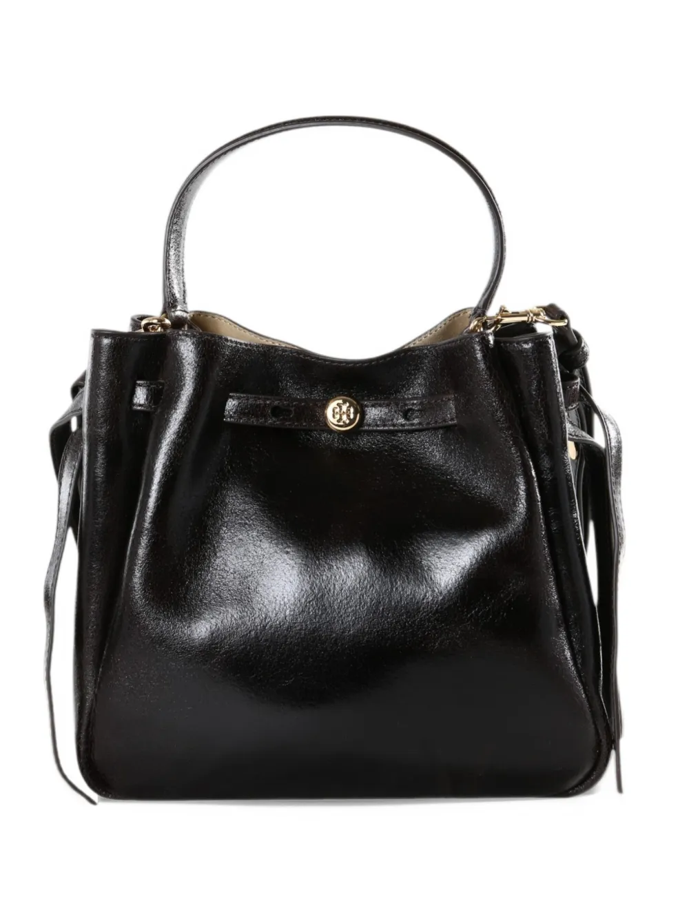 Tory Burch Romy distressed bucket bag Bruin