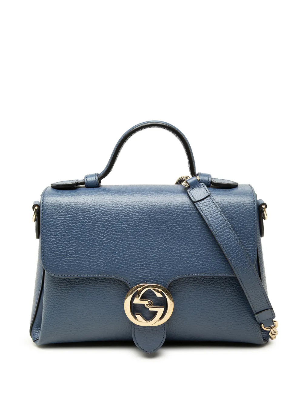 Gucci Pre-Owned 2000-2015 Small Dollar Calf Interlocking G satchel - Blue