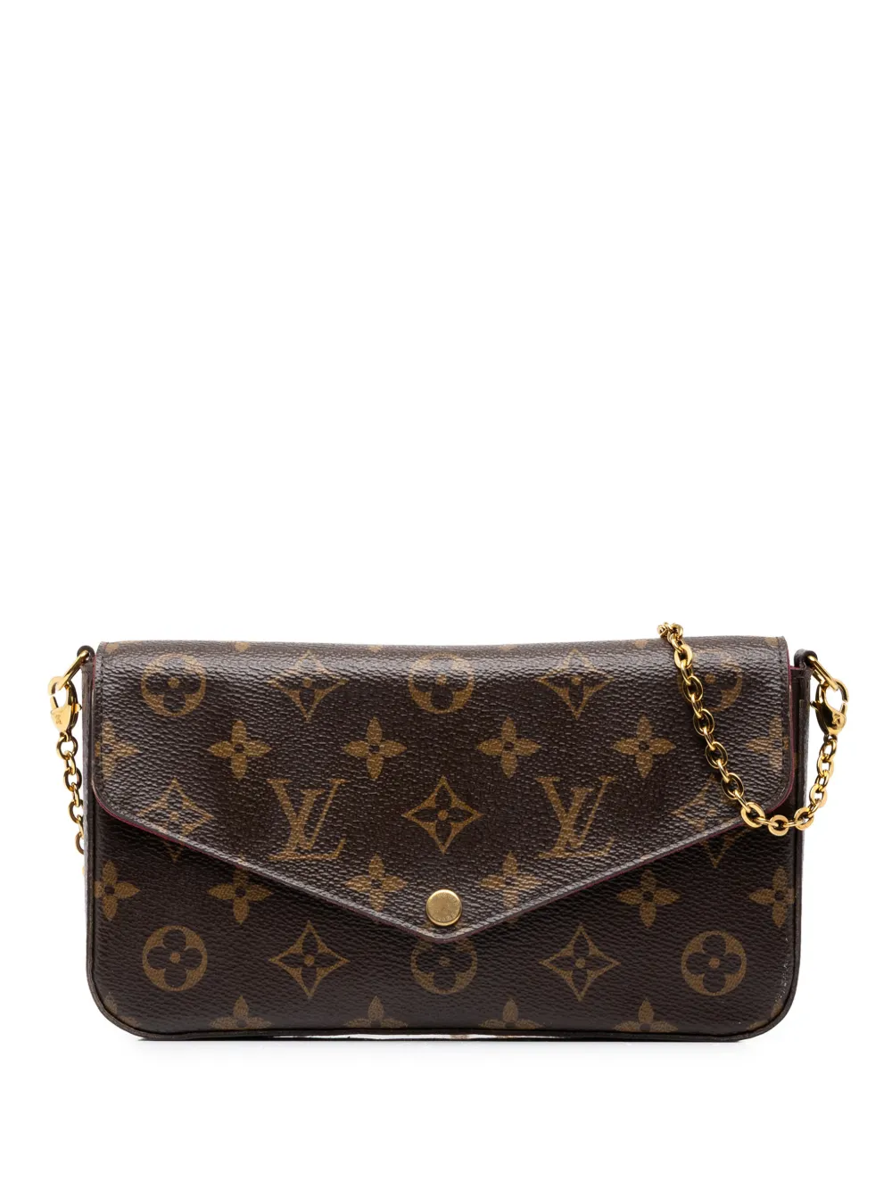 Louis Vuitton Pre-Owned 2017 Monogram Pochette Felicie crossbody bag - Brown