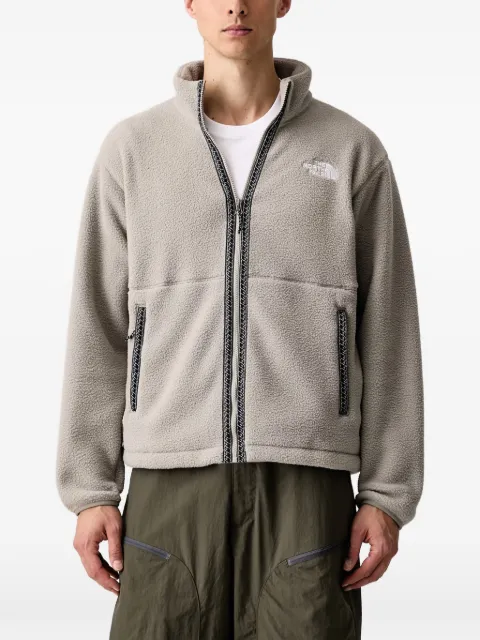 The North Face logo-embroidered zip-up sweater
