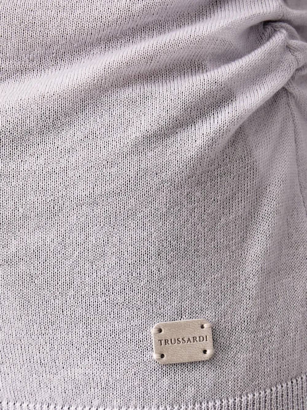 Trussardi ruched-detail sweater Grijs