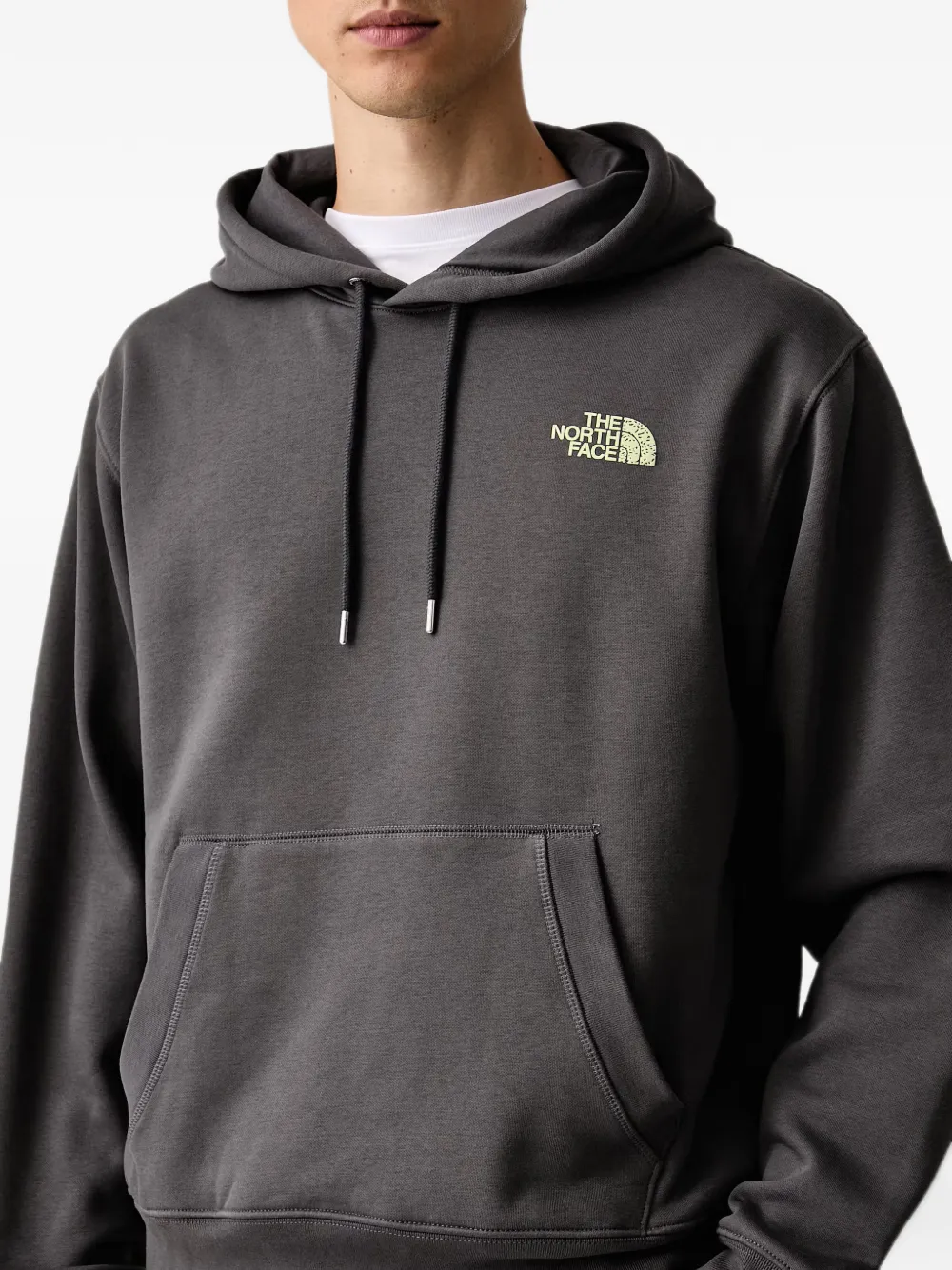 The North Face Hoodie met print Grijs