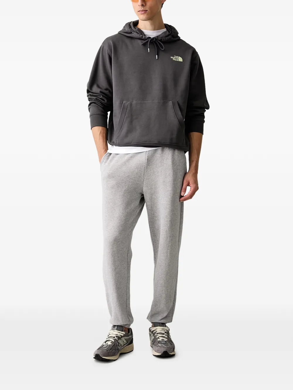 The North Face Hoodie met print Grijs