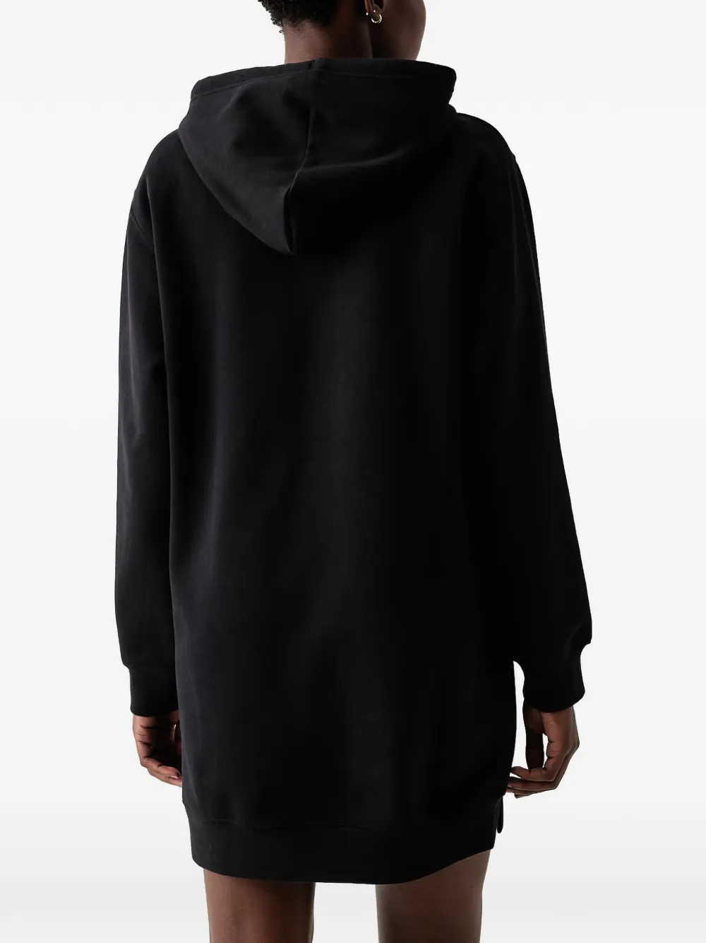 The North Face drawstring hoodie mini dress Zwart
