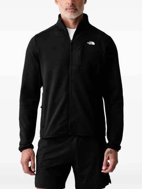 The North Face logo-print zip-up jacket