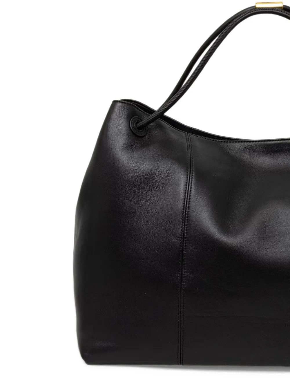 Trussardi Orbita logo-print pouch-detail handbag Zwart