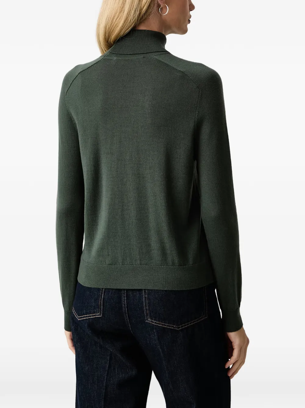 Trussardi turtleneck sweater Groen