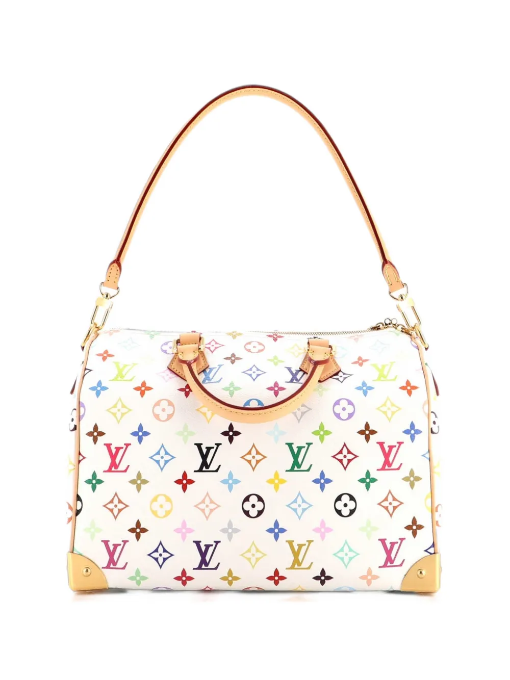 Louis Vuitton Pre-Owned x Takashi Murakami Speedy Soft Bandouliere Bag Monogram Multicolor 30 satchel - White