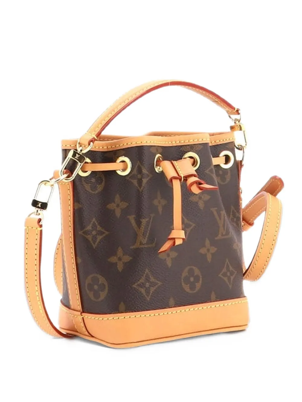 Louis Vuitton Pre-Owned Noe NM Handbag Monogram Canvas Nano bucket bag - Brown