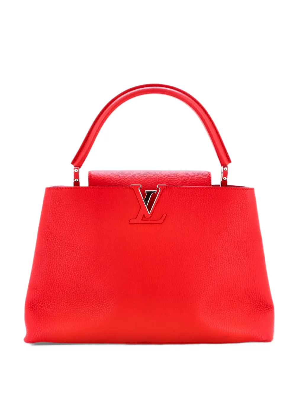 Louis Vuitton Pre-Owned Capucines Bag Leather MM satchel - Rosso