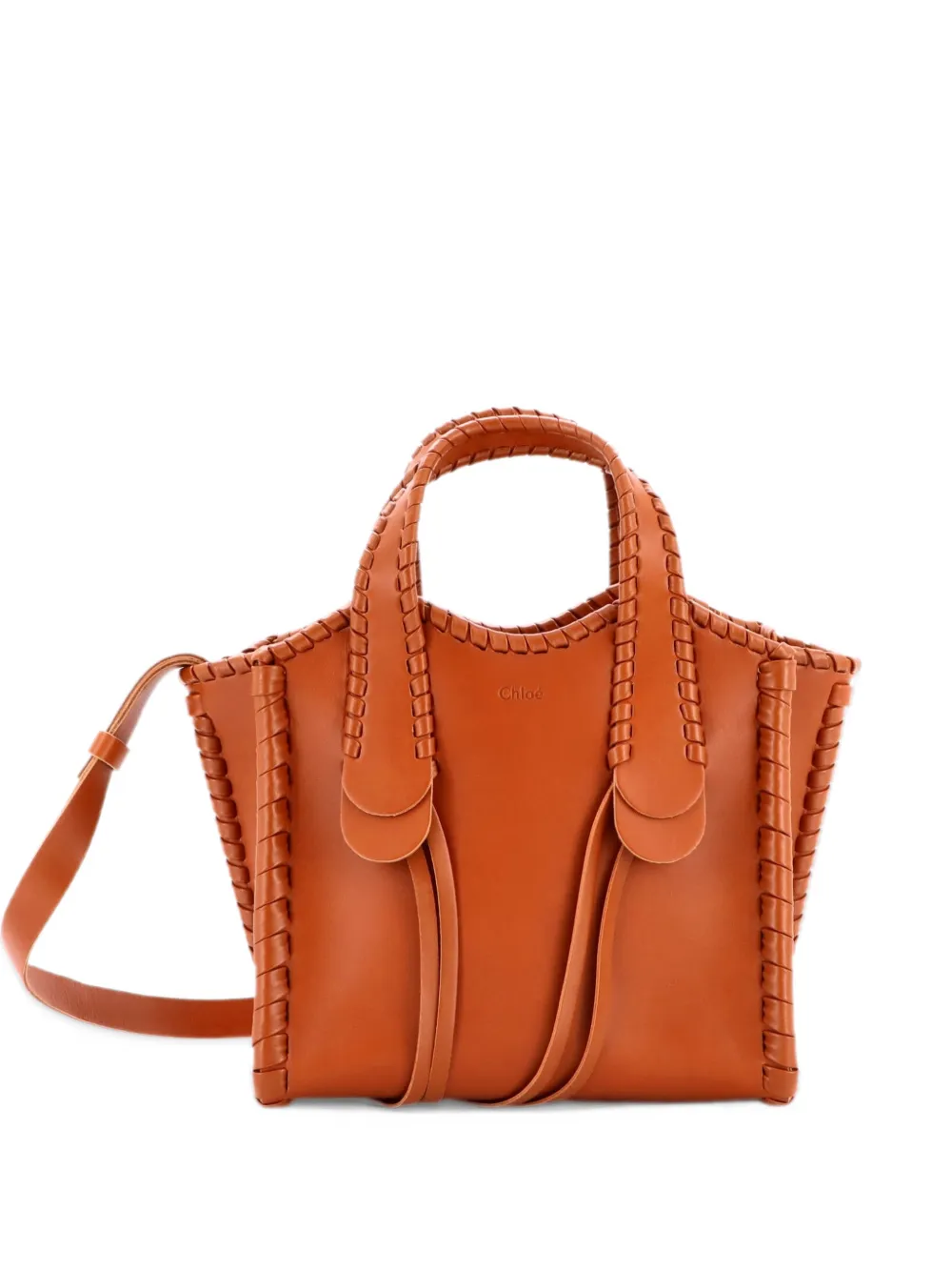 Chloé Pre-Owned Mony Leather Small tote bag - Marrone